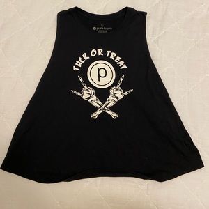 Pure Barre Tuck or Treat Halloween Tank Top Size L